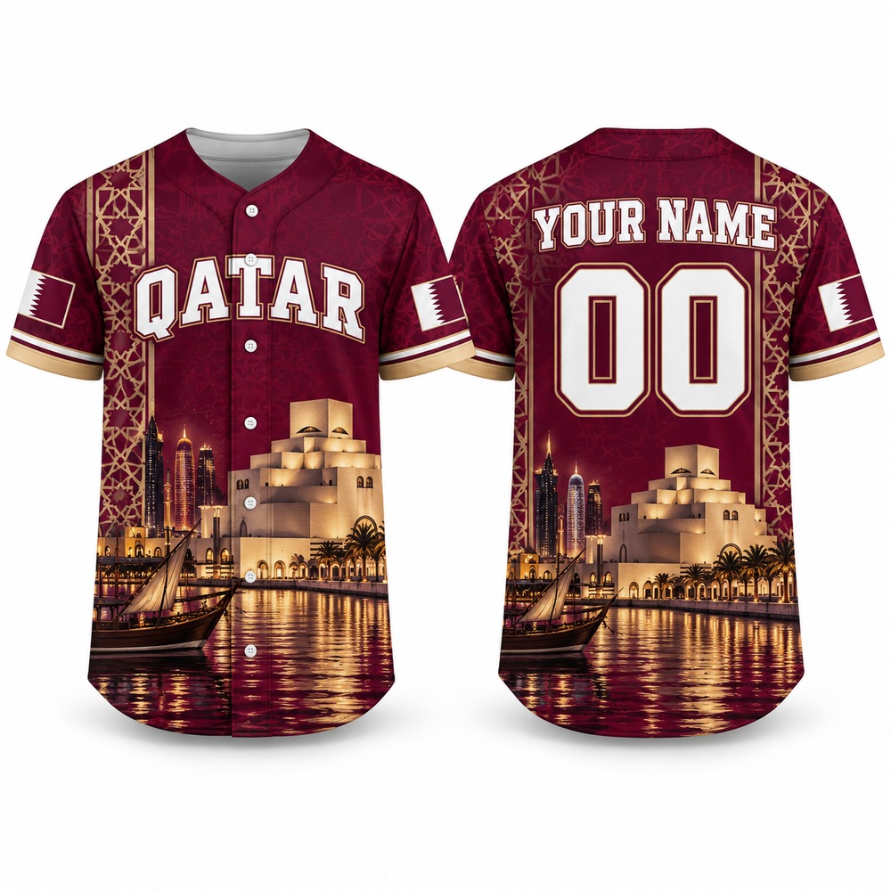 Camisa de beisebol personaliza - 3D Printing Qatar avaliação e preço